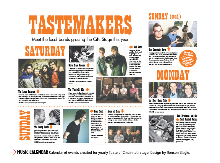Taste of Cincinnati Calendar